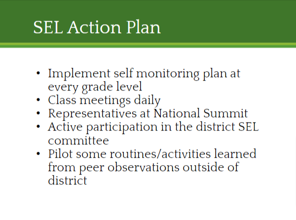 SHS School Improvement SEL Action Plan
